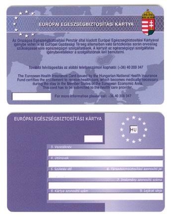 Európai Egészségbiztosítási Kártya