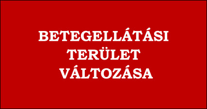 Betegeállátis terület változásáról egy felhívó kép